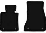 Wielganizator Tappetini Anteriori In Velluto Per Bmw 5 G30 (2017-, Berlina) Neri, Set 2 Pz, Con Fissaggi