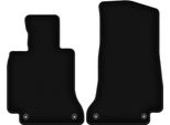 Wielganizator Tappetini Anteriori In Velluto Per Mercedes C W205 (2015-, Coupé, Cabriolet) Neri, Set 2 Pz, Con Fissaggi