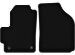 Wielganizator Tappetini Anteriori In Velluto Per Chevrolet Matiz (2004-2009, Hatchback) Neri, Set 2 Pz, Con Fissaggi