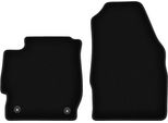 Wielganizator Tappetini Anteriori In Velluto Per Ford Ka+ (2014-, Hatchback) Neri, Set 2 Pz, Con Fissaggi
