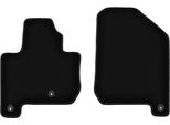 Wielganizator Tappetini Anteriori In Velluto Per Kia Soul Ev (2013-2019, Hatchback) Neri, Set 2 Pz, Con Fissaggi