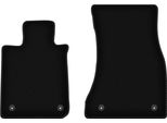 Wielganizator Tappetini Anteriori In Velluto Per Bmw 7 G12 (2015-, Berlina Lunga) Neri, Set 2 Pz, Con Fissaggi