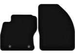 Wielganizator Tappetini Anteriori In Velluto Per Ford Focus MK2 (2006-2010, Cabriolet) Neri, Set 2 Pz, Con Fissaggi