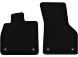 Wielganizator Tappetini Anteriori In Velluto Per Audi Tt Iii (2015-, Coupé) Neri, Set 2 Pz, Con Fissaggi
