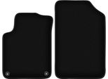 Wielganizator Tappetini Anteriori In Velluto Per Citroen DS3 (2015-, Cabriolet) Neri, Set 2 Pz, Con Fissaggi