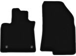 Wielganizator Tappetini Anteriori In Velluto Per Dacia Logan Iii (2021-, Berlina, Station Wagon) Neri, Set 2 Pz, Con Fissaggi