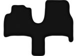 Wielganizator Tappetini Anteriori In Velluto Per Fiat Ulysse Ii (2002-2010, 7 Persone) Neri, Set 2 Pz, Con Fissaggi