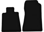 Wielganizator Tappetini Anteriori In Velluto Per Mercedes C140 / W140 (1992-1999, Coupé) Neri, Set 2 Pz, Con Fissaggi