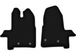 Wielganizator Tappetini Anteriori In Velluto Per Ford Transit (2019-, Furgone) Neri, Set 2 Pz, Con Fissaggi