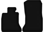 Wielganizator Tappetini Anteriori In Velluto Per Bmw 7 F02 (2008-2015, Lunga) Neri, Set 2 Pz, Con Fissaggi