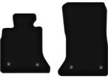 Wielganizator Tappetini Anteriori In Velluto Per Bmw 5 F10 (2010-2013, Berlina (Velcro)) Neri, Set 2 Pz, Con Fissaggi