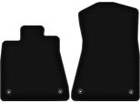 Wielganizator Tappetini Anteriori In Velluto Per Lexus Gs Iv (2012-2020, 0) Neri, Set 2 Pz, Con Fissaggi