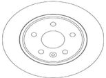 2X Disco Freno Trw DF6846 Per Opel Astra K Sports Tourer (B16) AMPERA-E (F17)