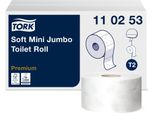 Tork Carta Igienica Mini Jumbo 110253 2 Veli Ws 12 Pezzi/Confezione.