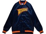 Mitchell & Ness Golden State Warriors - Giacca Leggera In Raso Navy - L