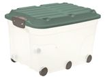 Scatola Per Rotoli Con Coperchio 57 L Roller 6, Colore:Verde Vischio