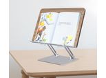 Woward Supporto Per Libri Supporto Per Lettura Supporto Per Laptop Materiale Alluminio + Legno Altezza Regolabile