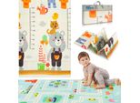 Humbi Tappetino Per Bambini Che Gattonano Xpe Schiuma Bifacciale Barra Piatta Impermeabile Tappeto Extra Large Tappeto Per Bambini Antiscivolo 120X180 Misura Strade