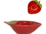 Clayre & Eef Ciotola Per Fragole 275 Ml In Vetroceramica Rossa