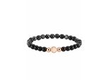 Armband Liebeskind Berlin "Schmuck Geschenk Armkette Zugarmband", Rosa (Schwarz, RoséGoldfarben, Grau, Schwarz, Grau), ArmbäNder, Damen, 17Cm, Edelstahl Polyurethan, Edelstahl, Polyurethan, Armband, Mit Edelsteinen