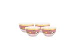 Tapas-Schale PIP STUDIO La Majorelle, Schale im 4er Set, rosa, T:6,6cm Ø:12cm, Porzellan, Schüsseln, Snackschale, Dipschale, Servierschale, Ø 12 cm
