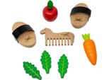 Byastrup Set Per La Cura E L'alimentazione Del Cavallo Hobby Kit Per La Toelettatura In Legno
