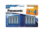 Panasonic Alkalické Baterie Evolta Platinum LR6EGE/8BW 4+4F Aa 1,5V (Blistr 8Ks)