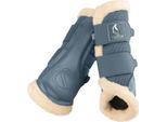 Eskadron Mesh Fauxfur Ghette Blu Acciaio Classic Sports 25 F/S, Taglia:M