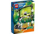 Lego 60341 City Stuntz Push-Over Challenge Set, Incl. Minifigure Moto E Stunt Racer, Giocattolo D'azione, Set Regalo Per Bambini Dai 5 Anni In Su