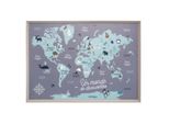 Mappamondo In Cartone Per Bambini 50X70 Cm - Atmosphera CréAteur D'intéRieur