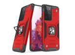 Wozinsky Anello Armatura Custodia Ibrida Corazzata + Supporto Magnetico Samsung Galaxy S22 Ultra Red