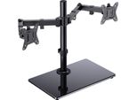 Supporto Per Due Monitor Ergear EGCM3 Da 13 A 32 Pollici, Braccio Da Scrivania Regolabile Con Funzione Di Rotazione, Inclinazione E Gestione Dei Cavi