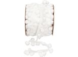 Nastro Pom Pom Bianco 20Mm X 15M Nastro Decorativo Fai Da Te Elegante
