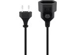 Goobay 50510 Prolunga Euro, 5 M, Nero, 5 M - Spina Euro (Tipo C, Cee 7/16) > Spina Euro (Tipo C, Cee 7/16)