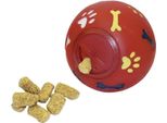 Palla Snack Palla Cibo Giocattolo Per Cani Ø 11 Cm Giocattolo Educativo Rosso
