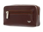 Golden Head Pelle Caso Chiave Colorado Classic Zipped Key Case Tabacco Marrone