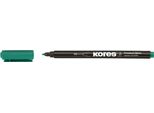Marcatore Permanente Kores "K Marker Fine"", M, Verde"