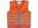Wowow 011286 Fun Jacket Gilet Di Sicurezza Fun Jacket Per Bambini Con Strisce Riflettenti Taglia L, Arancione/Riflettente