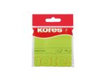 Kores N47077 Haftnotizen "Neon"" 75 X 75 Mm Blanko Neon-GrüN"