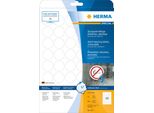 Herma Special Etichette In Pellicola Resistenti Alle Intemperie A4 Ø 30 Mm Bianche Rimovibili
