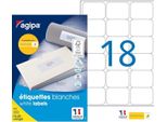 Agipa Universal-Etiketten, 63,5 X 46,6 Mm, Weiá