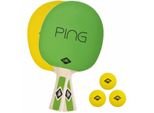 Donic SchildkrÖT 788486 Donic SchildkrÖT Ping Pong Set, GrüN/Gelb