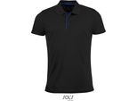 Sols 01180 | Polo Sportiva Uomo Performer - Colore: Nero - Taglia: Xxl
