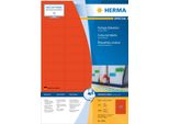 Herma Etiketten A4 Rot 45,7X21,2Mm Papier Matt 4800 St.