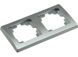 Chilitec Delphi 2-Gang Telaio Argento