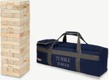 Ubergames - Gioco Della Torre Xl Mega Wobble - Gioco Della Torre Impilabile - In Robusta Borsa Da Trasporto, In Legno Di Pino Ecologico, Alto Fino A 90 Cm