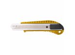 Ironside 127-006 Coltello Da Taglio 18 Mm Corpo In Zinco Pressofuso, Nero/Giallo/Grigio Argento