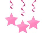Decorazione A Spirale Unica Per Feste (3 Pezzi) SG11126 (Taglia Unica) (Rosa)