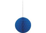 Lanterna Di Carta Rotonda Unique Party SG5382 (25 Cm) (Blu Reale)