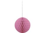 Lanterna Di Carta Rotonda Unique Party SG5382 (20 Cm) (Rosa Scuro)